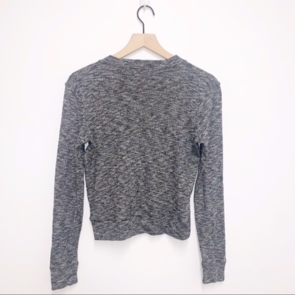 Madewell Marled Mockneck Long Sleeve Sweatshirt - Picture 2 of 6